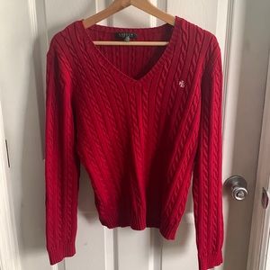 Ralph Lauren Red Knitted Sweater